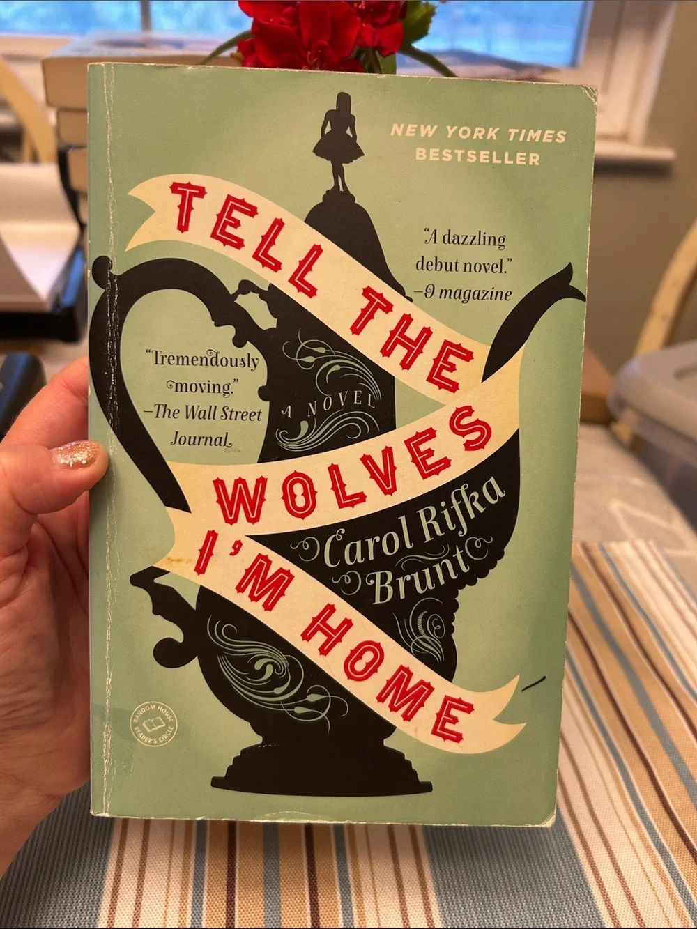 Classic Mint Green Paperback Novel - Tell the Wolves I'm Home